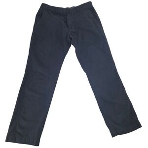 Banana Republic Kentfield Pant Mens 32x30 Navy Blue Cotton Chino Straight 969704